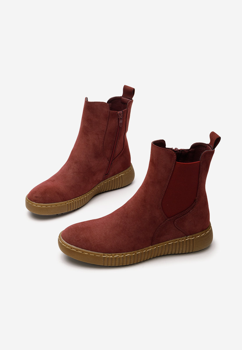 Sheela piros chelsea bokacsizma