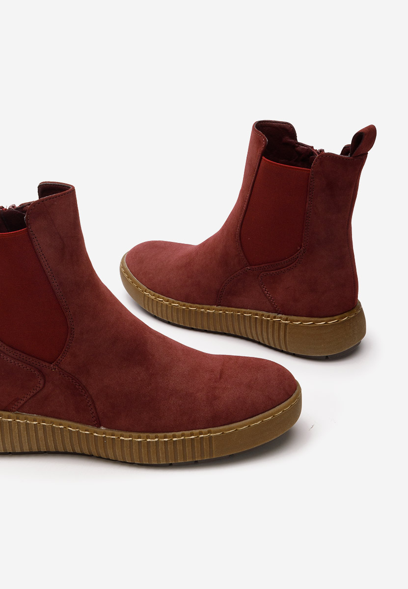 Sheela piros chelsea bokacsizma