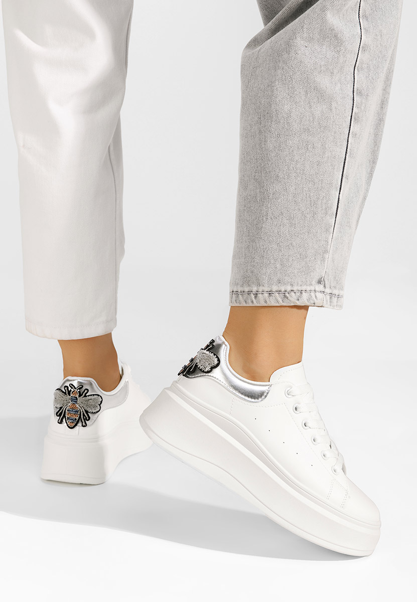 Marilynn ezüst platform sneaker cipő 