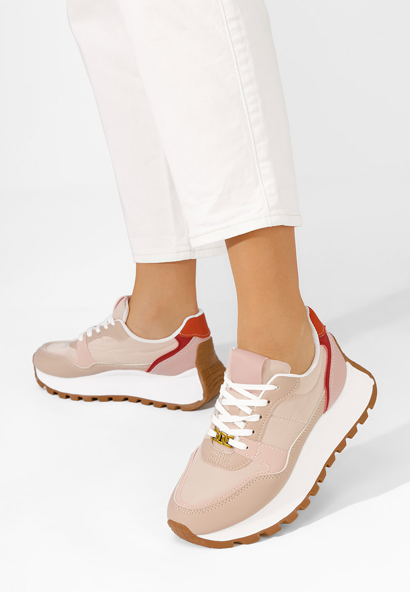 Vivianna rózsaszín telitalpú platform sneaker