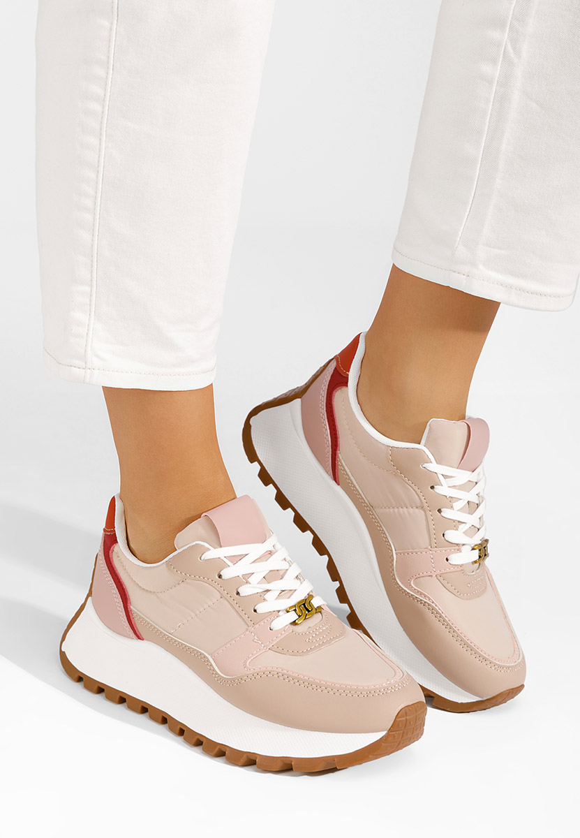 Vivianna rózsaszín telitalpú platform sneaker