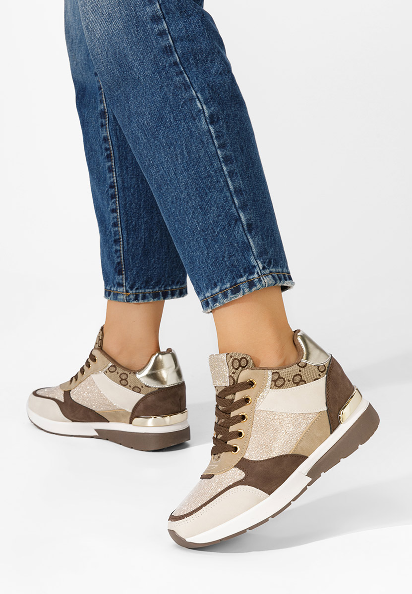 Kali khaki platform sportcipő