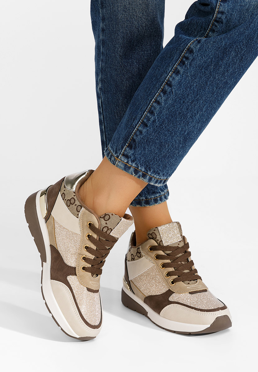 Kali khaki platform sportcipő