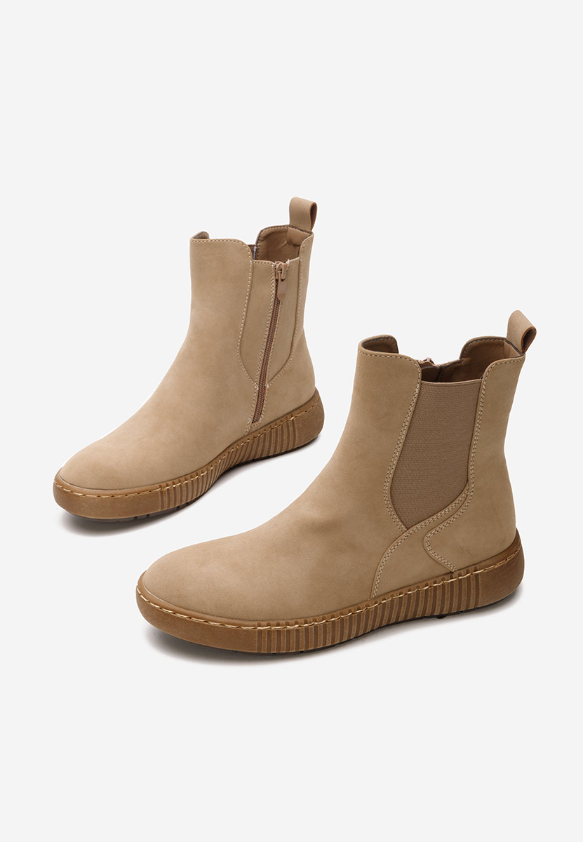 Sheela khaki chelsea bokacsizma