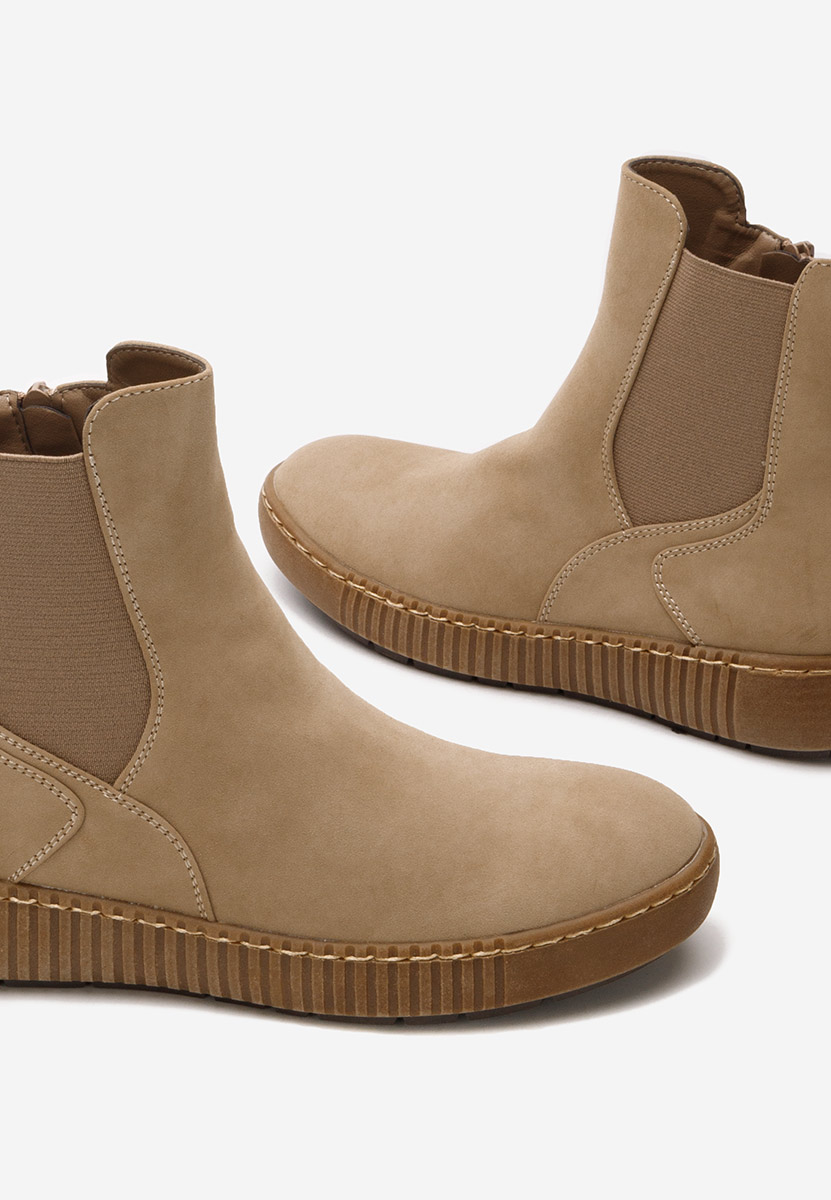 Sheela khaki chelsea bokacsizma