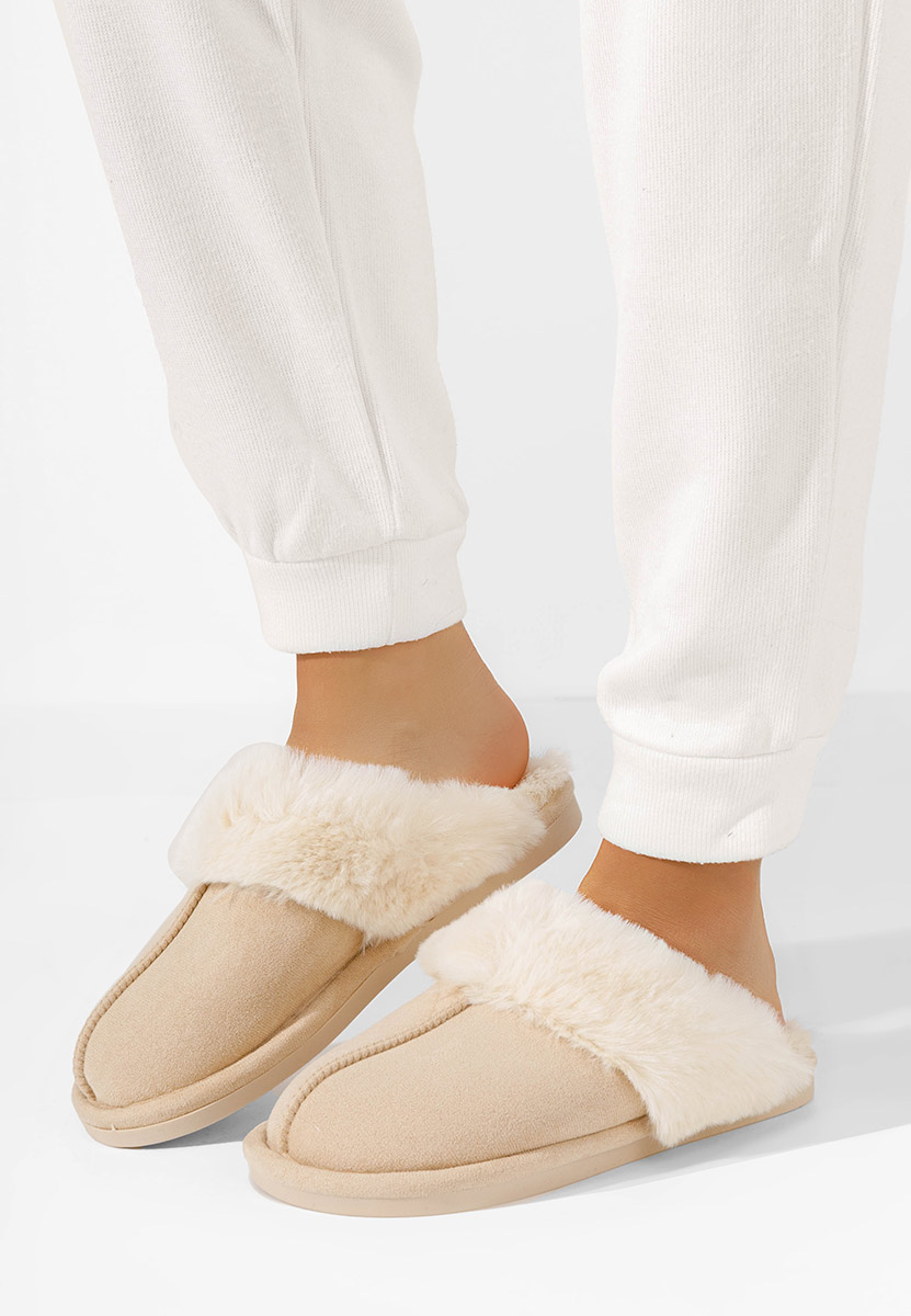 Arielle bézs női házipapucs