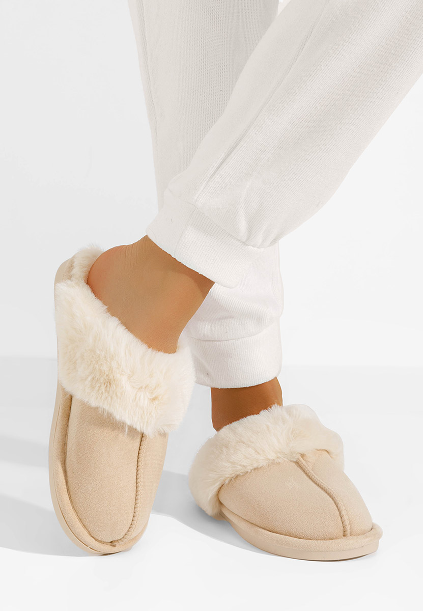 Arielle bézs női házipapucs