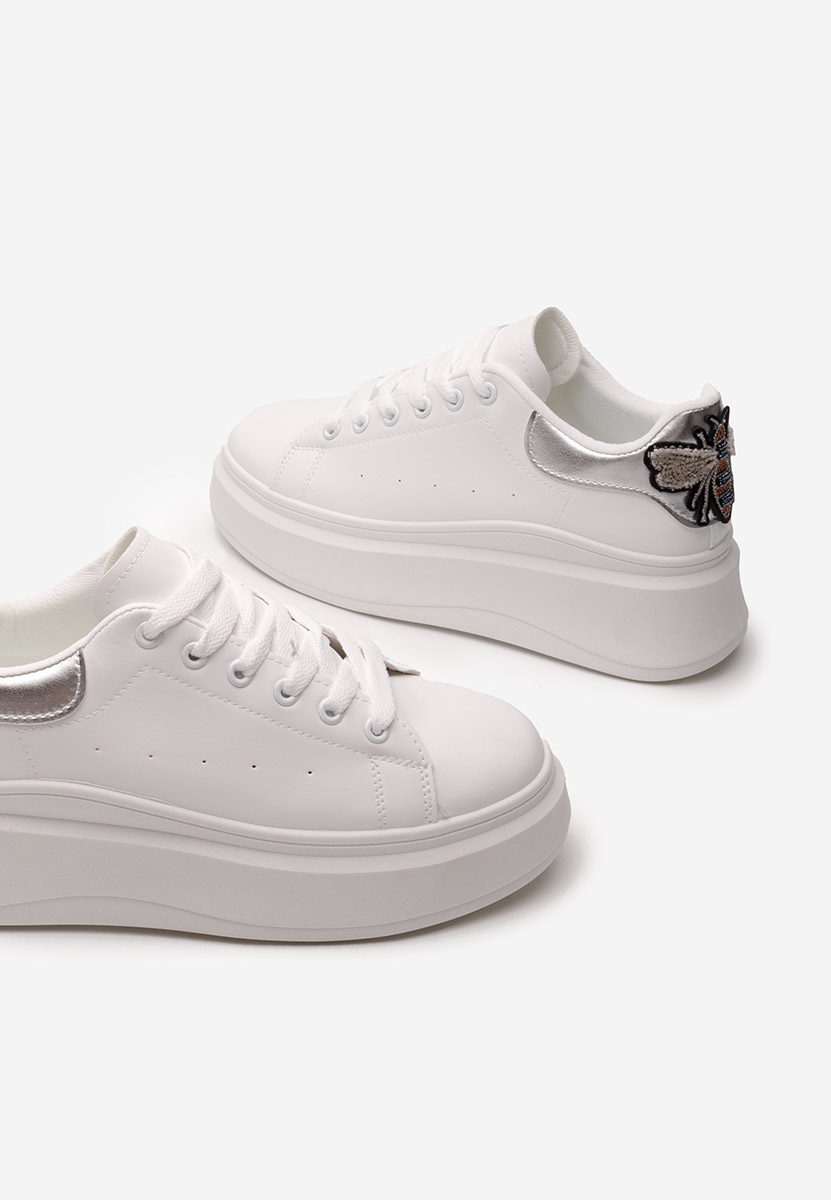 Marilynn ezüst platform sneaker cipő 