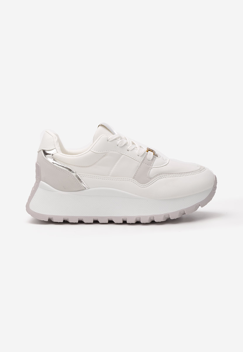 Vivianna fehér telitalpú platform sneaker