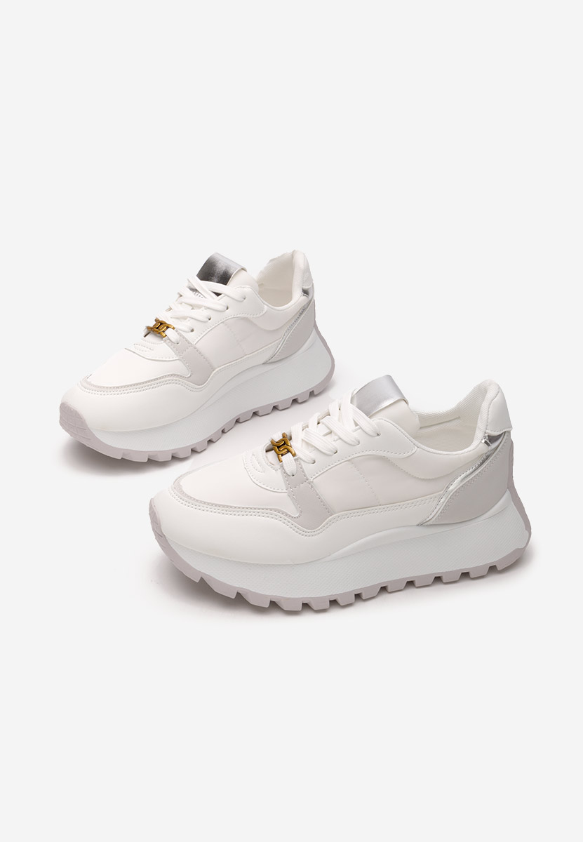 Vivianna fehér telitalpú platform sneaker