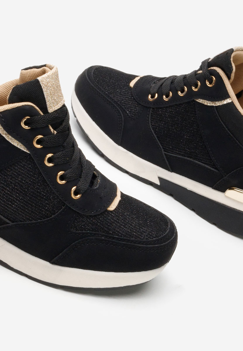 Kali fekete platform tornacipő 