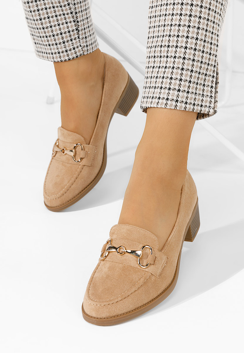 Empress khaki női loafer cipő