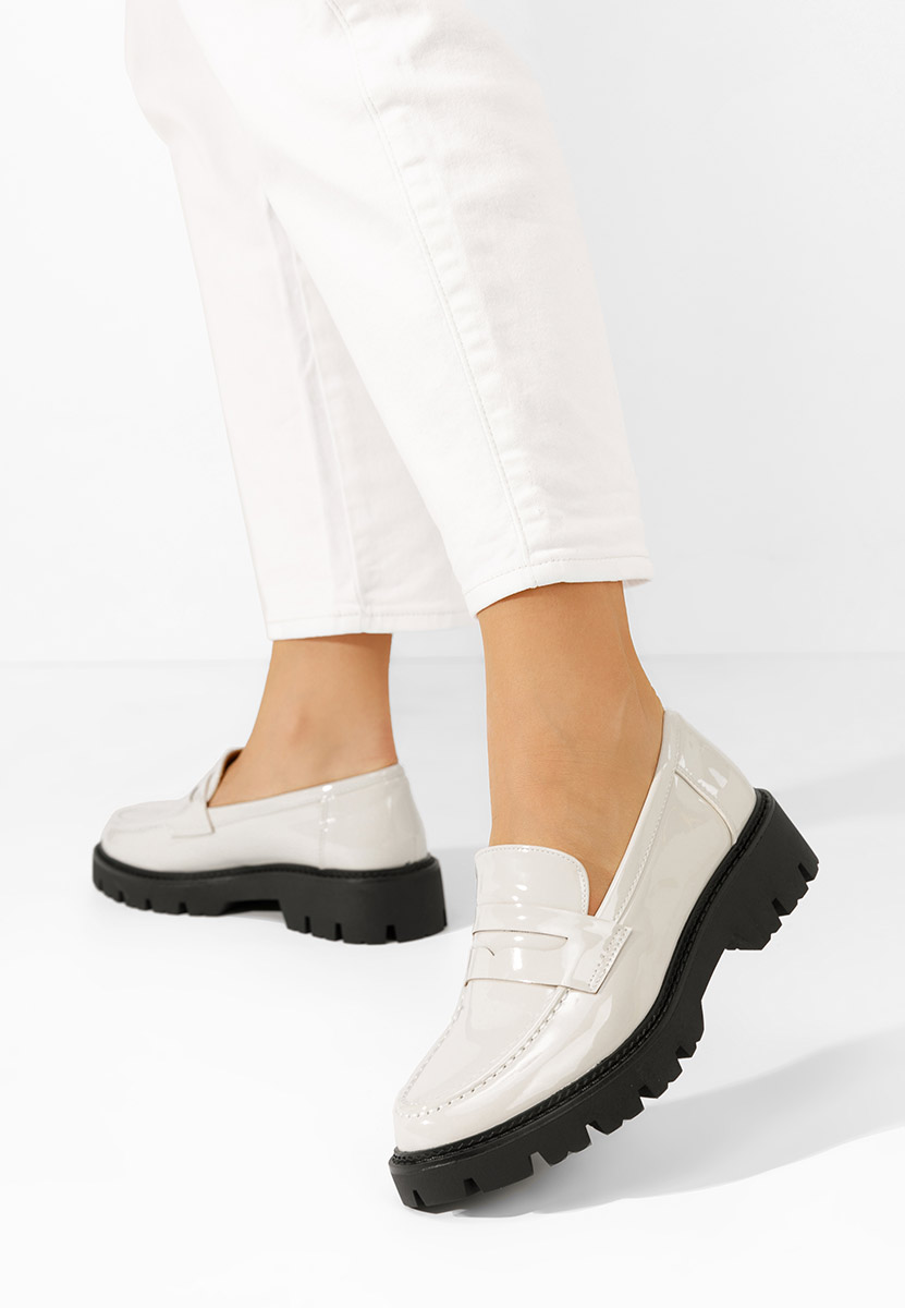 Zampa ne bézs női telitalpú mokaszín