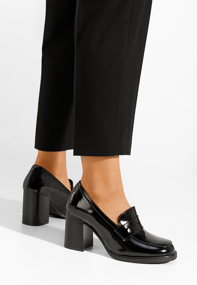 Odesia v4 fekete női loafer cipő
