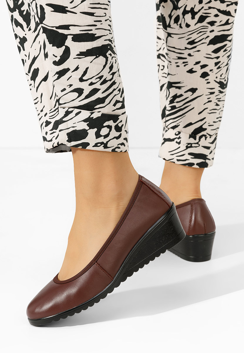 Josmia borvörös platform cipők