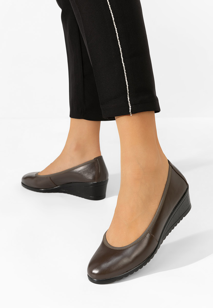 Josmia khaki platform cipők