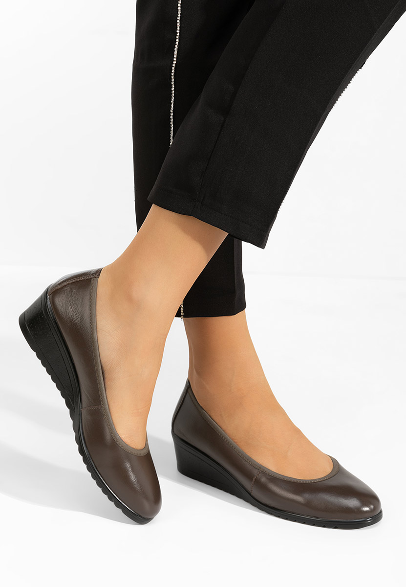 Josmia khaki platform cipők