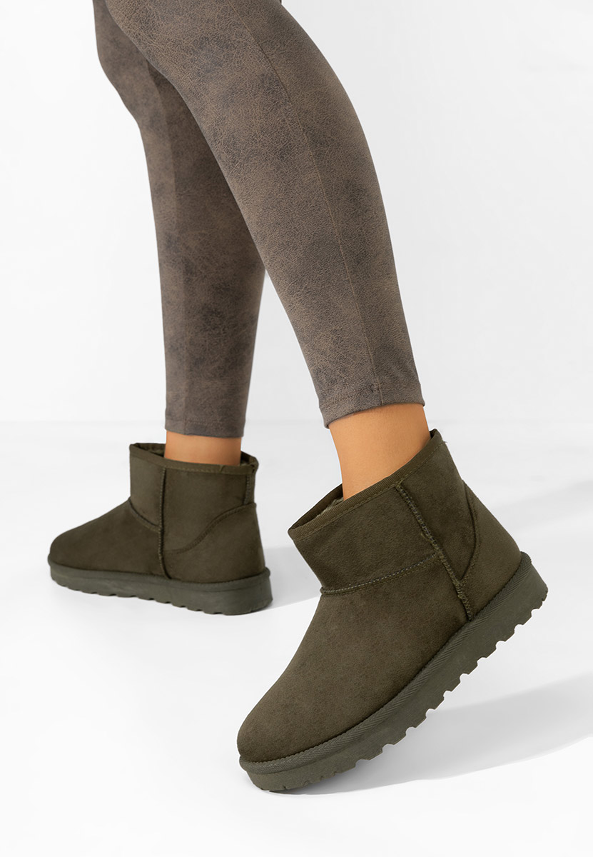 Patty zöld női téli bokacipő