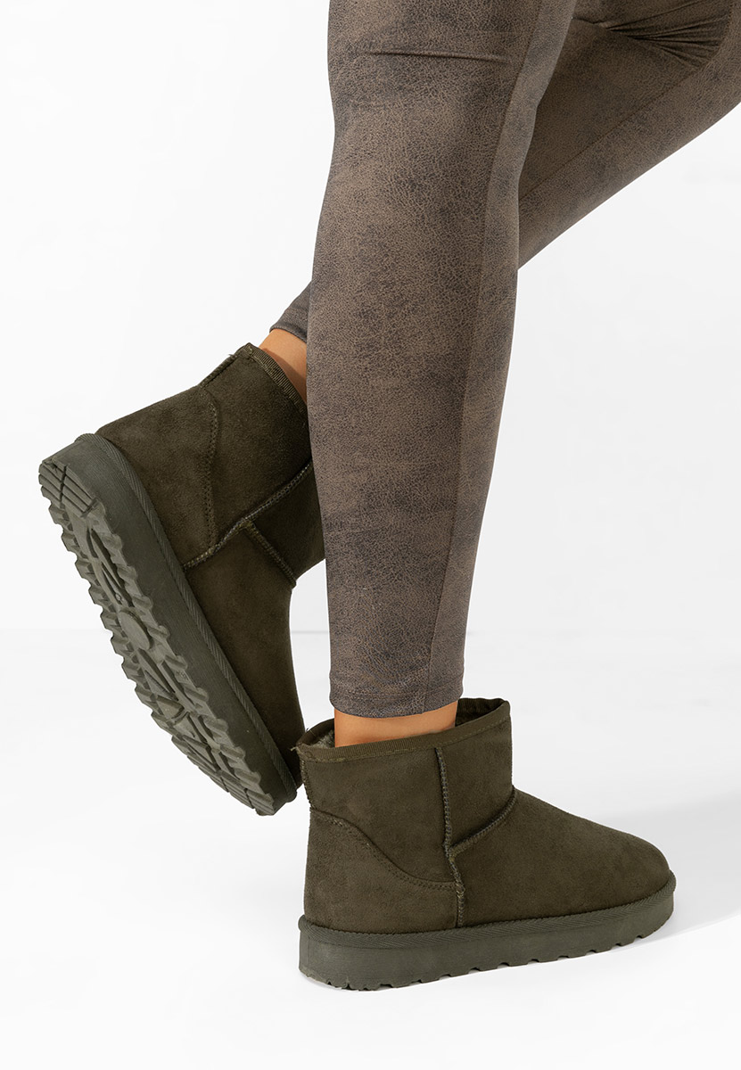 Patty zöld női téli bokacipő