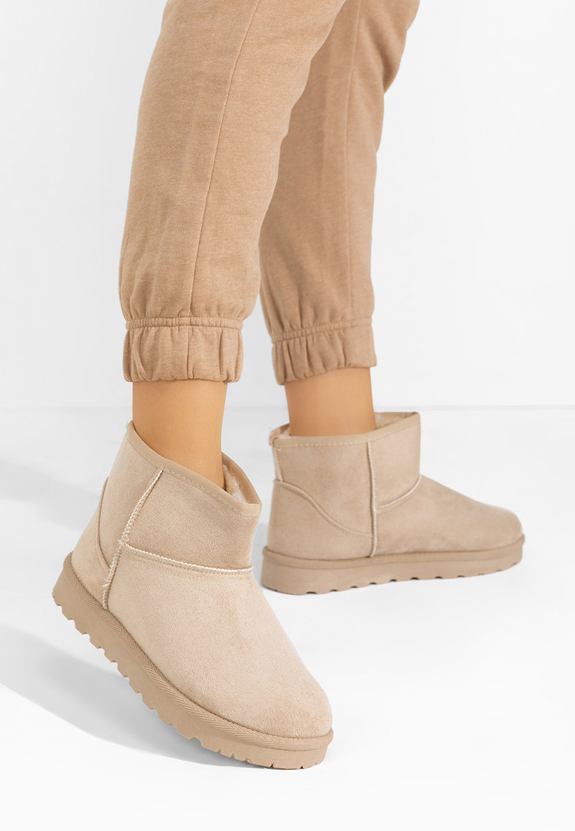 Patty bézs női téli bokacipő