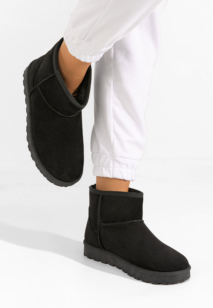 Patty fekete női téli bokacipő