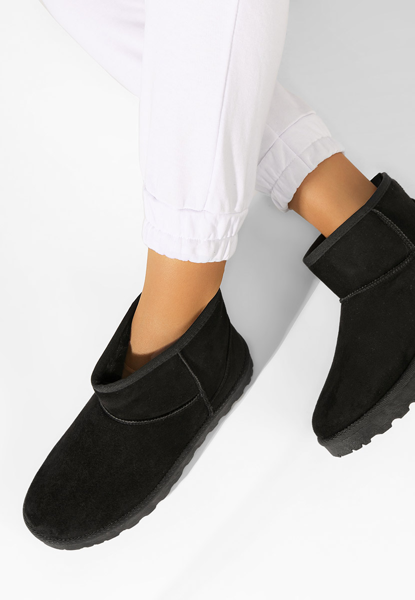 Patty fekete női téli bokacipő