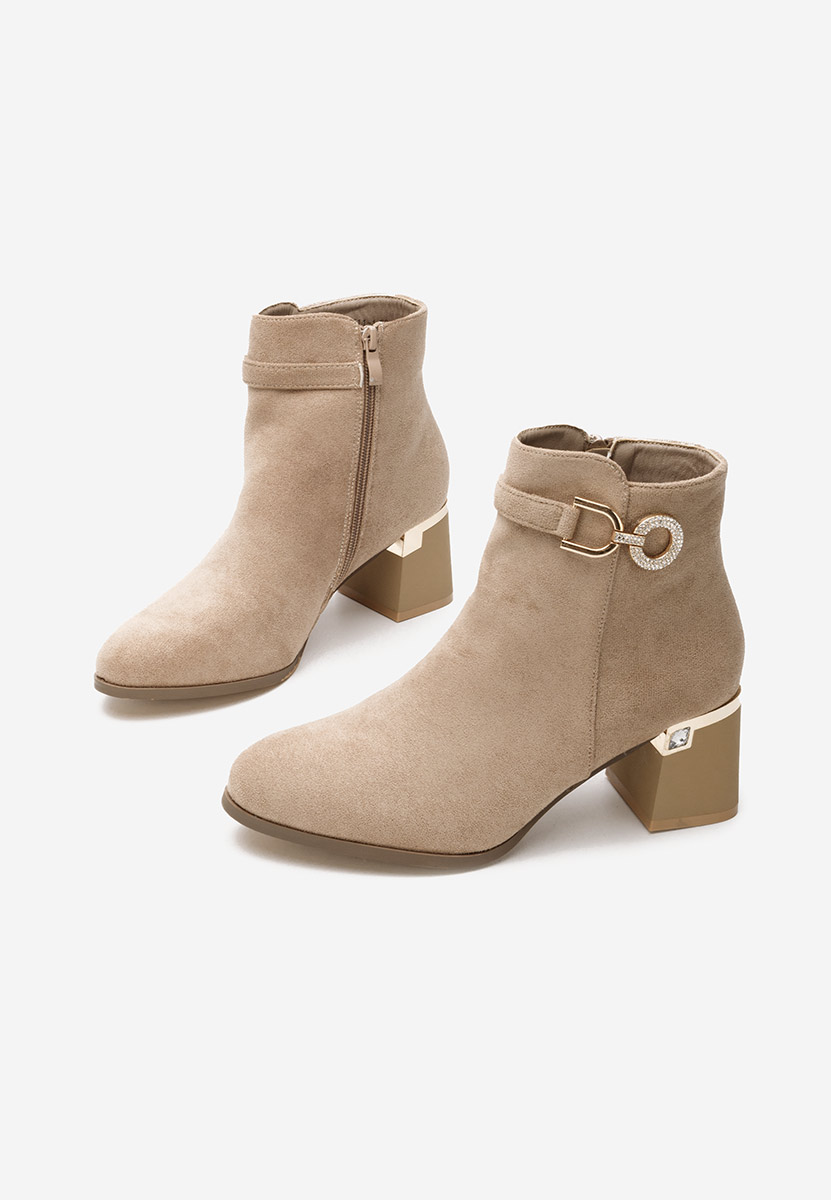 Margie v2 khaki elegáns női bokacsizma