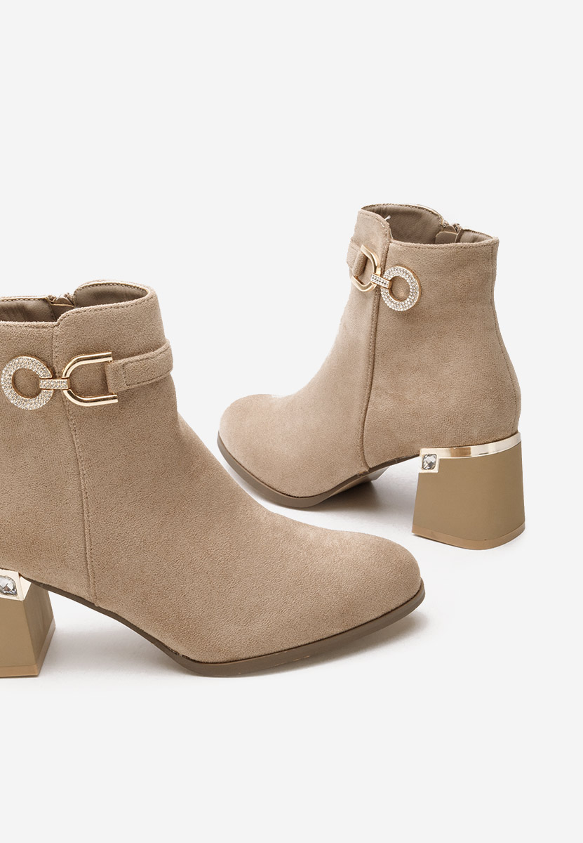 Margie v2 khaki elegáns női bokacsizma