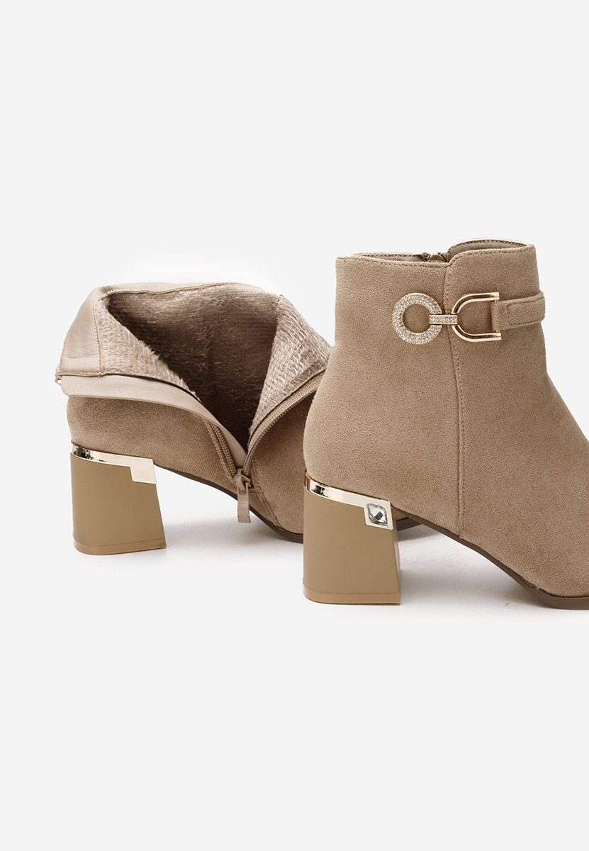 Margie v2 khaki elegáns női bokacsizma