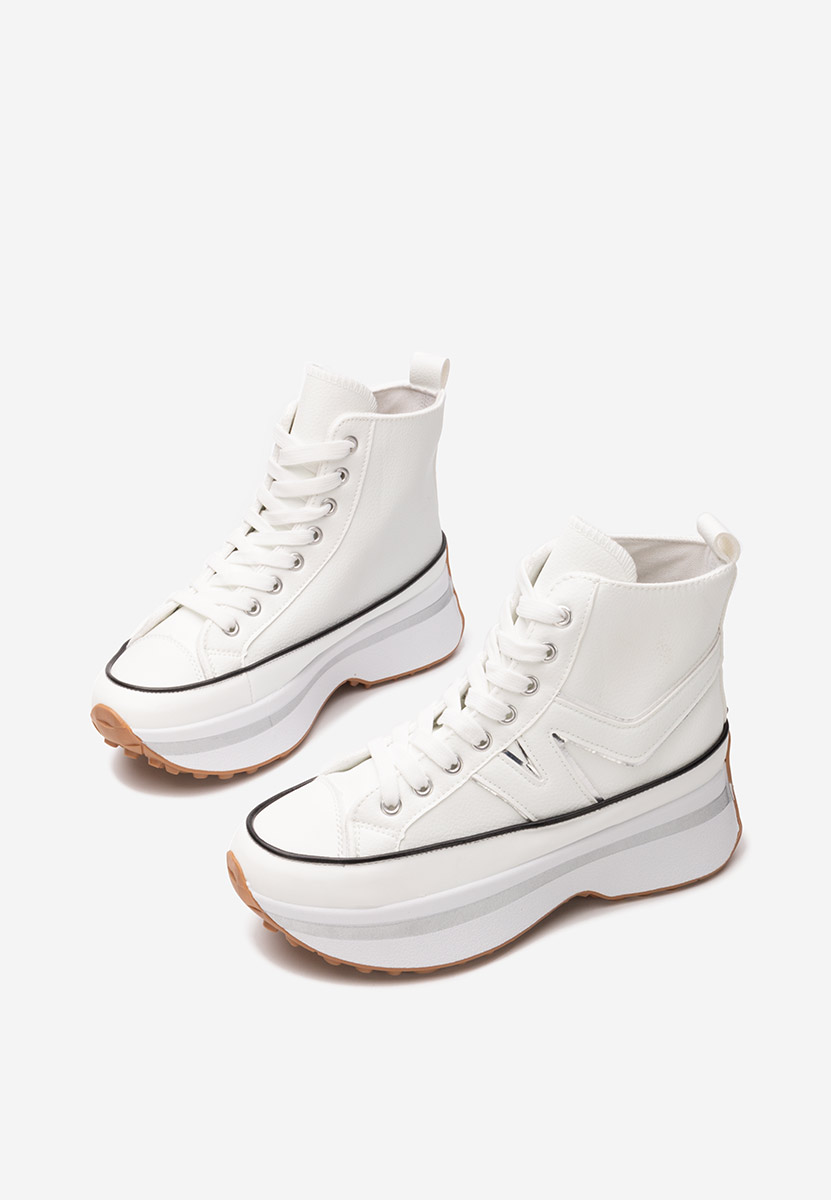 Kathie fehér telitalpú platform sneaker