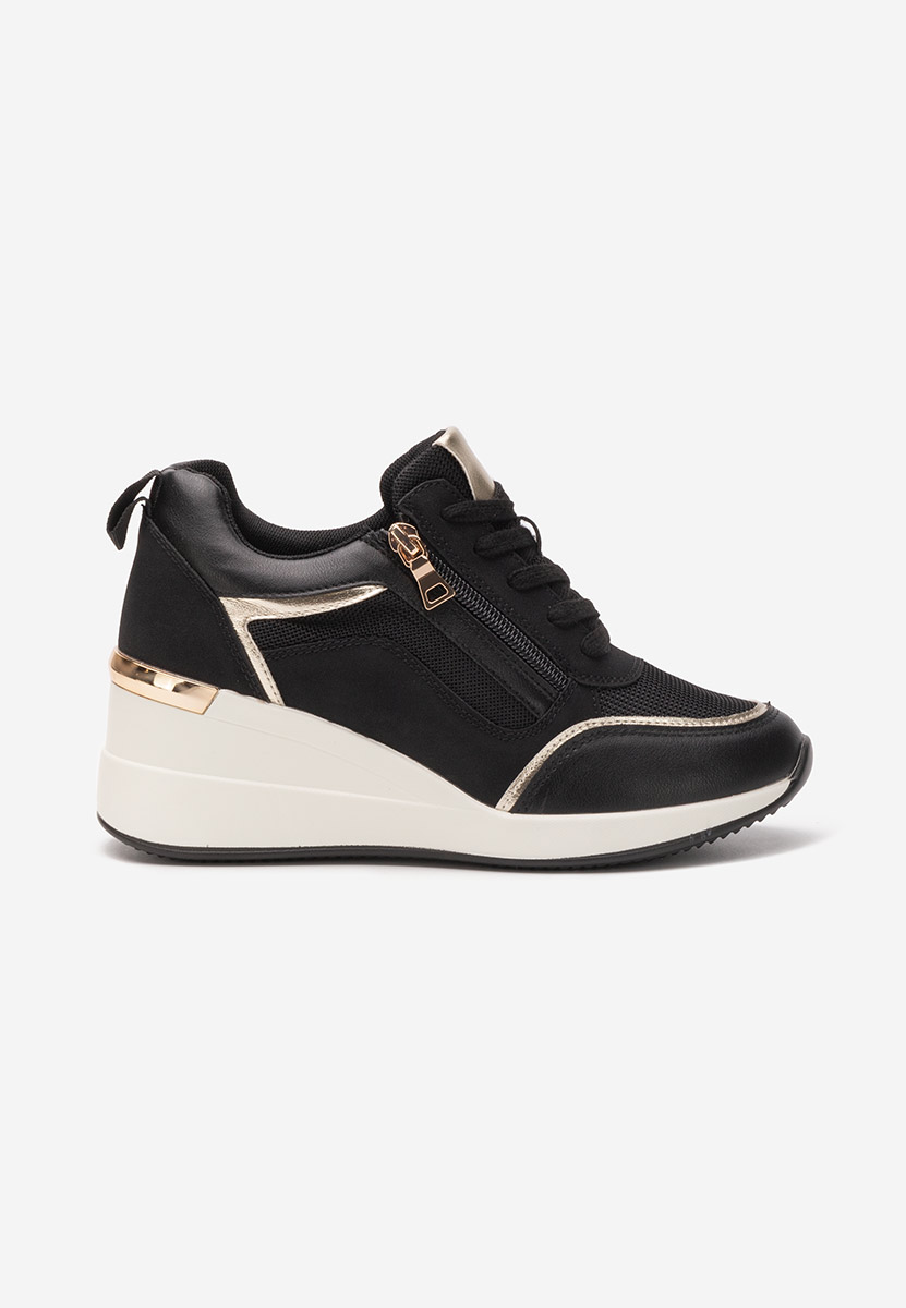 Kalista fekete platform sneaker cipő 