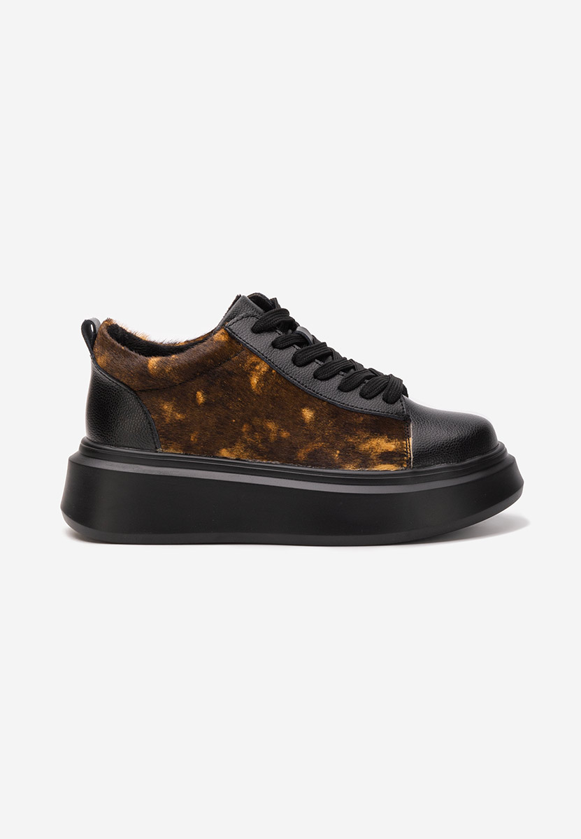 Sherice fekete telitalpú platform sneaker