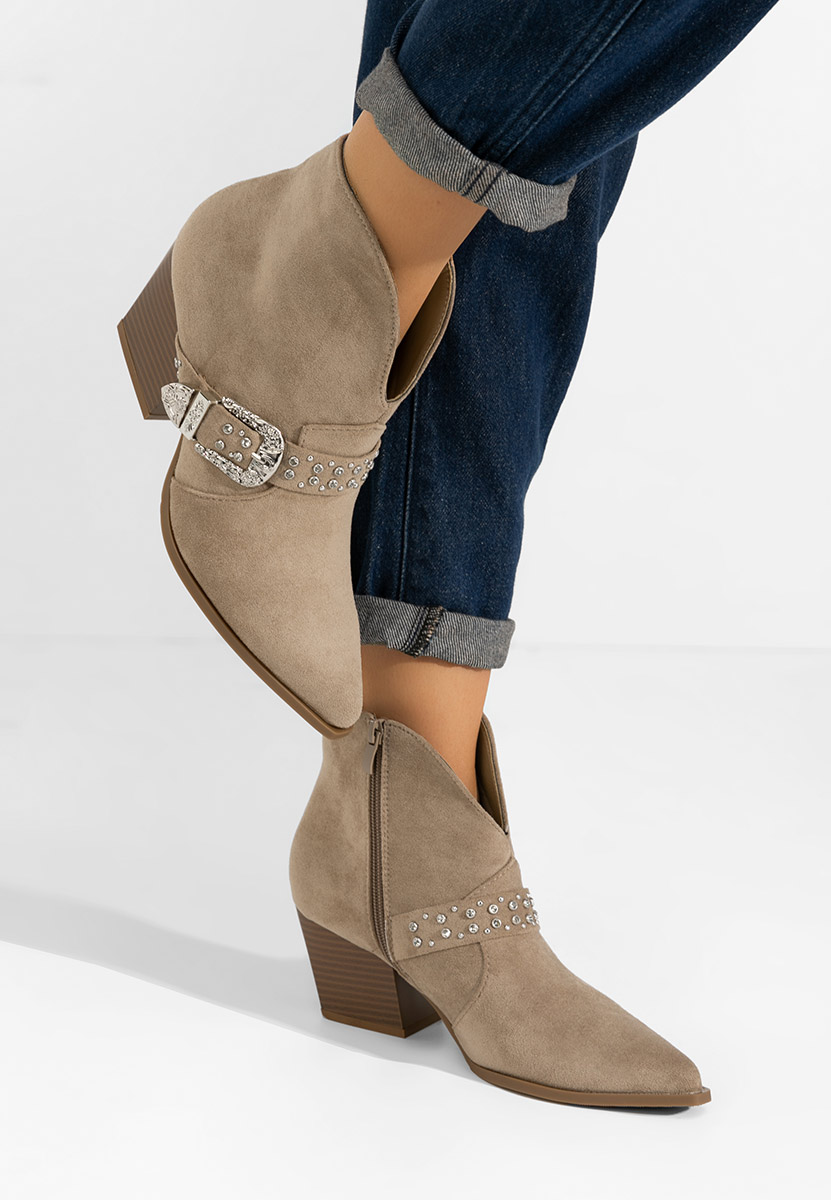 Romelia khaki cowboy csizma