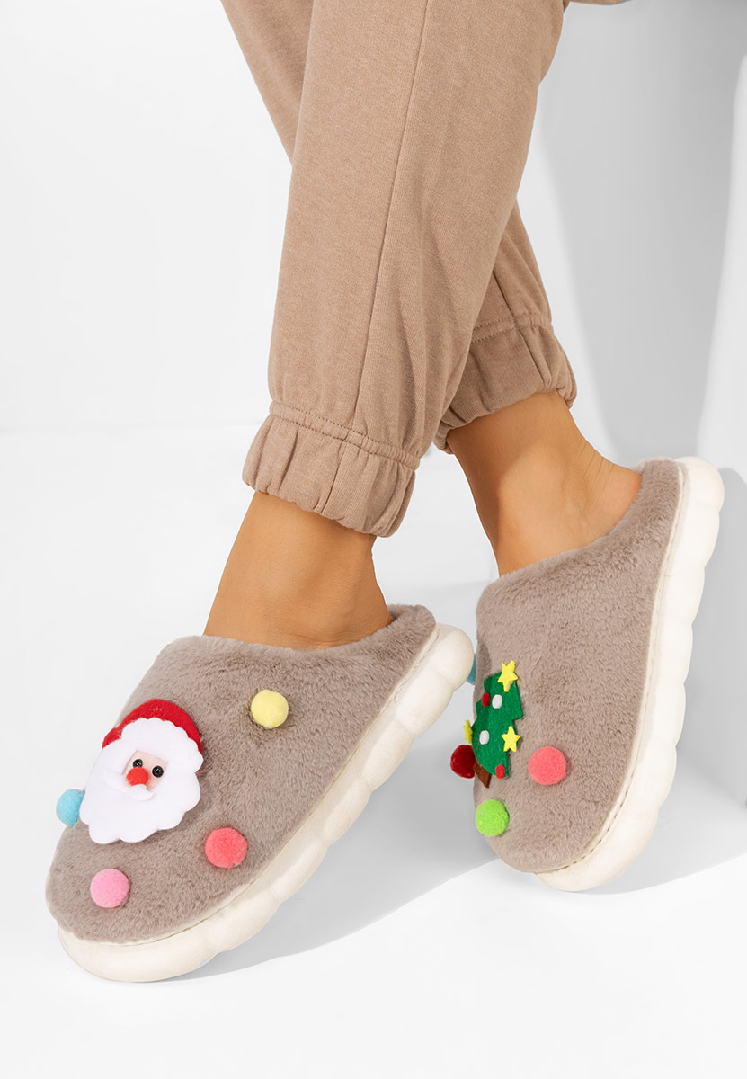 Denita khaki női papucs