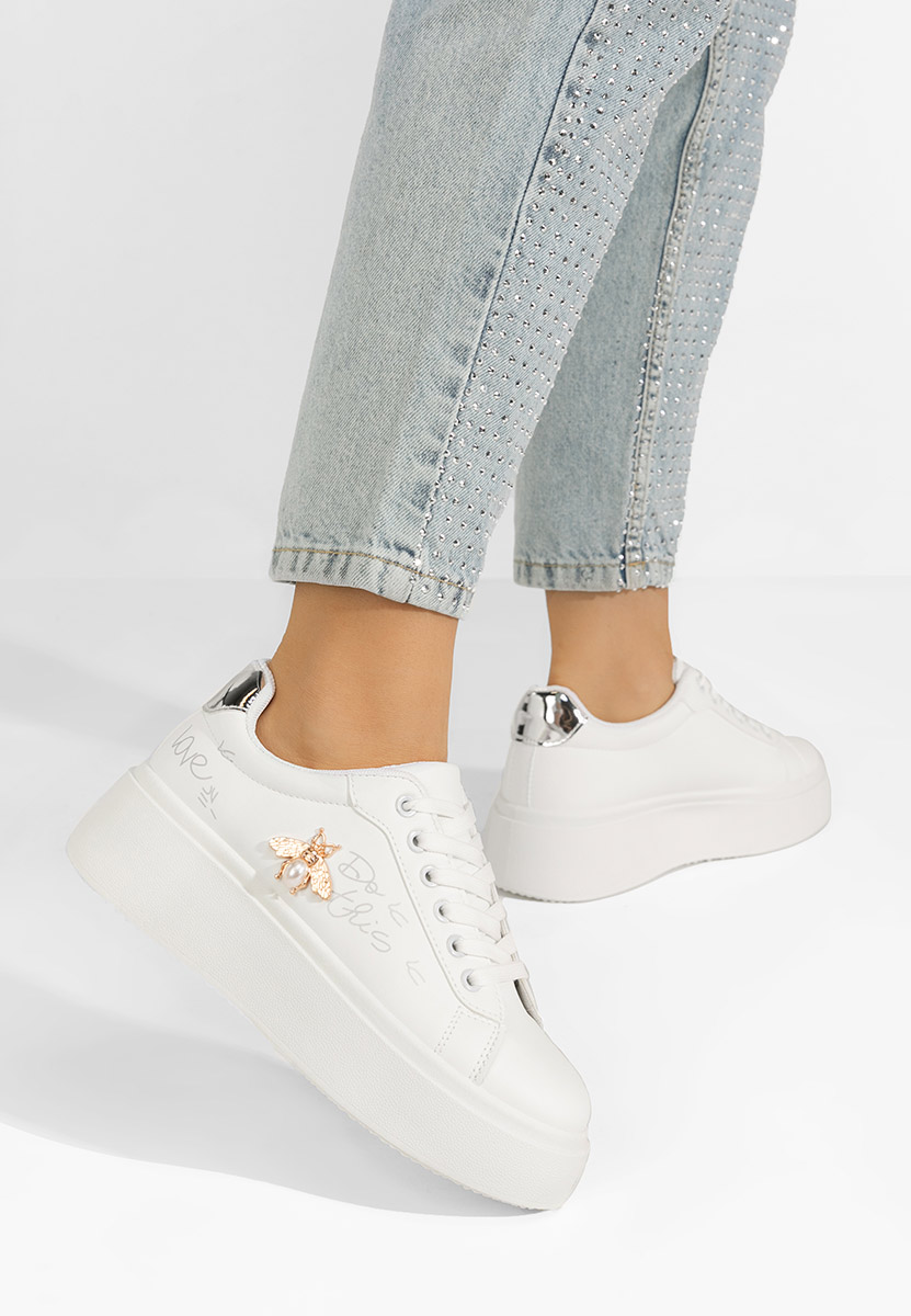 Francine ezüst telitalpú platform sneaker