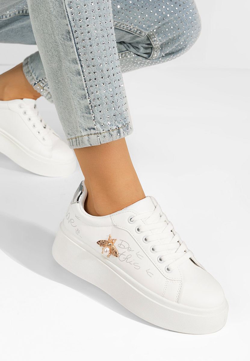 Francine ezüst telitalpú platform sneaker