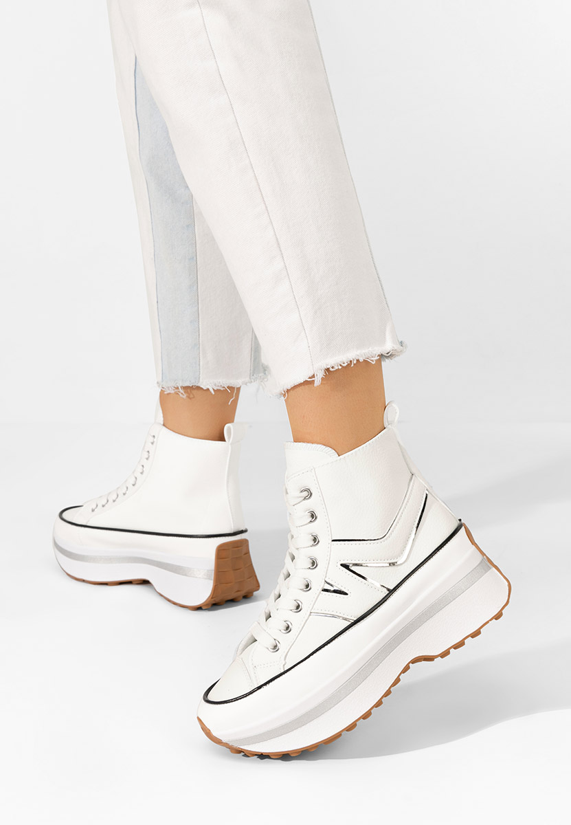 Kathie fehér telitalpú platform sneaker