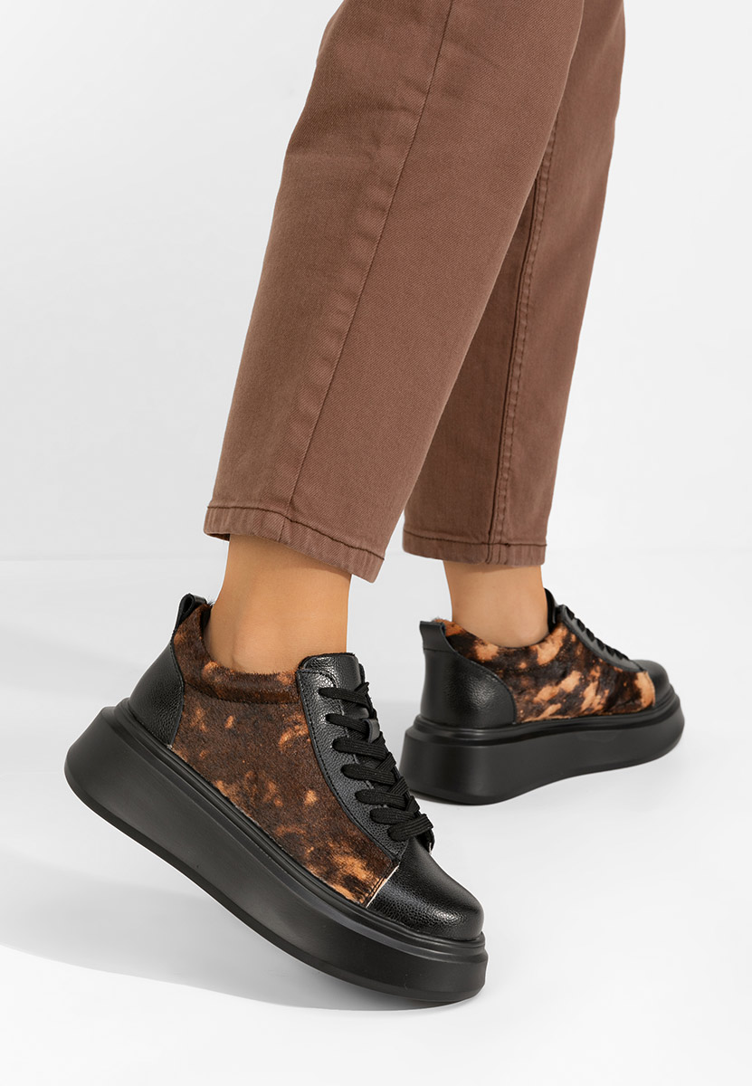 Sherice fekete telitalpú platform sneaker