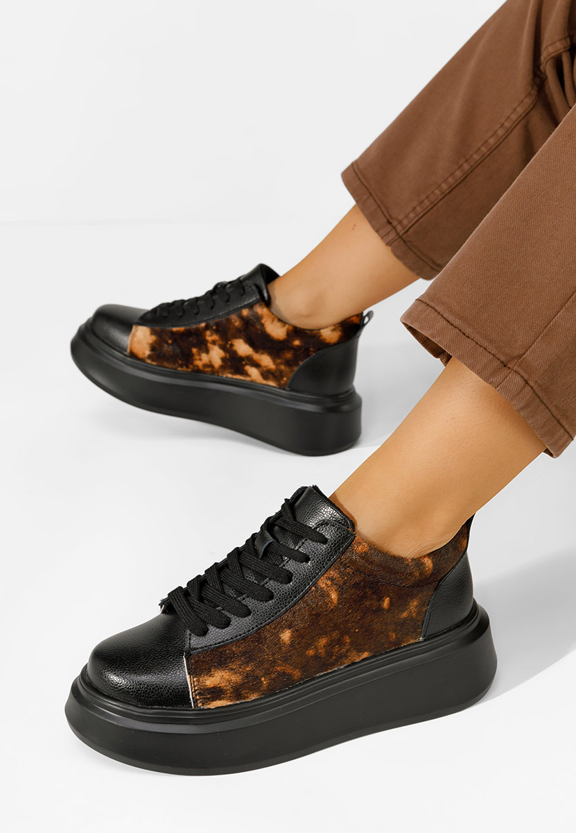 Sherice fekete telitalpú platform sneaker