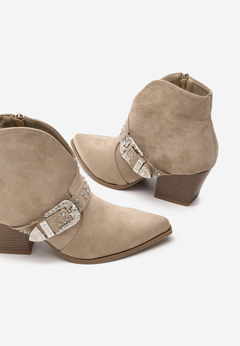 Romelia khaki cowboy csizma