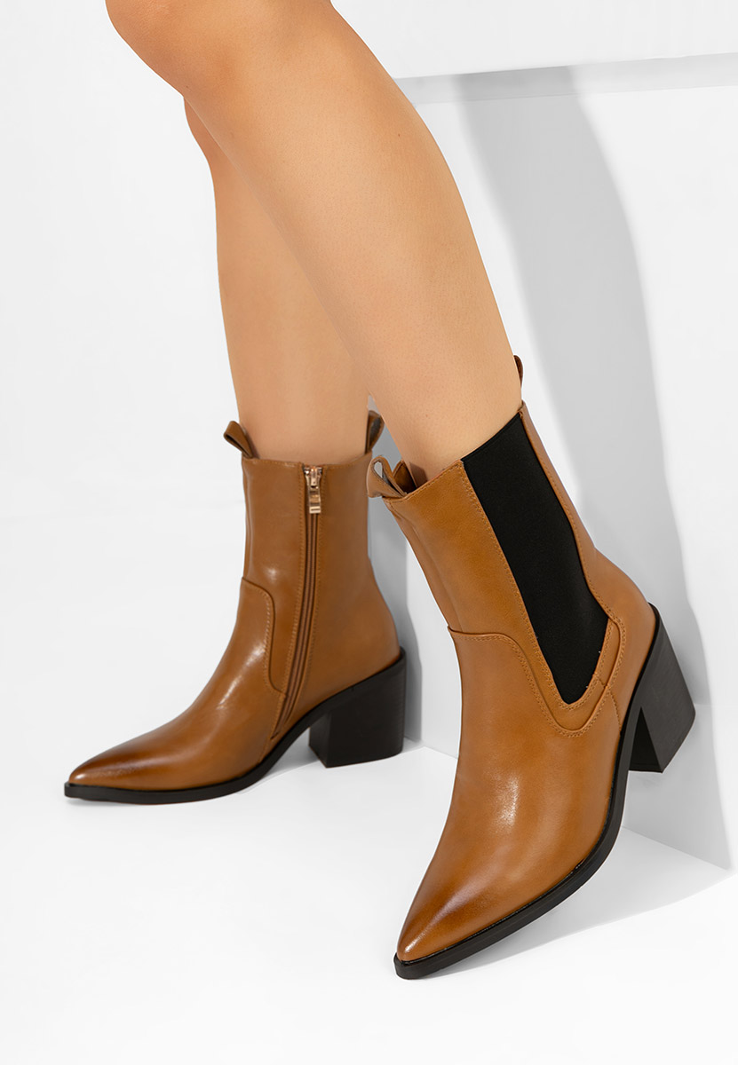 Syreeta camel cowboy csizma
