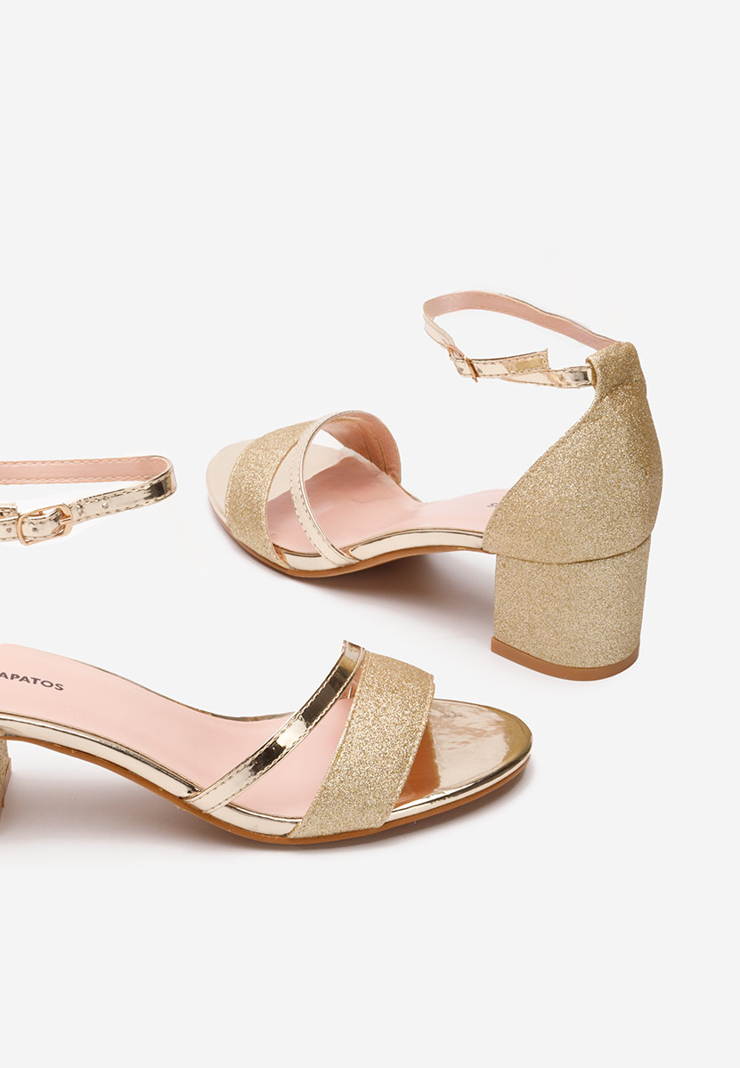 Malena v3 aranyszínü elegáns női szandál