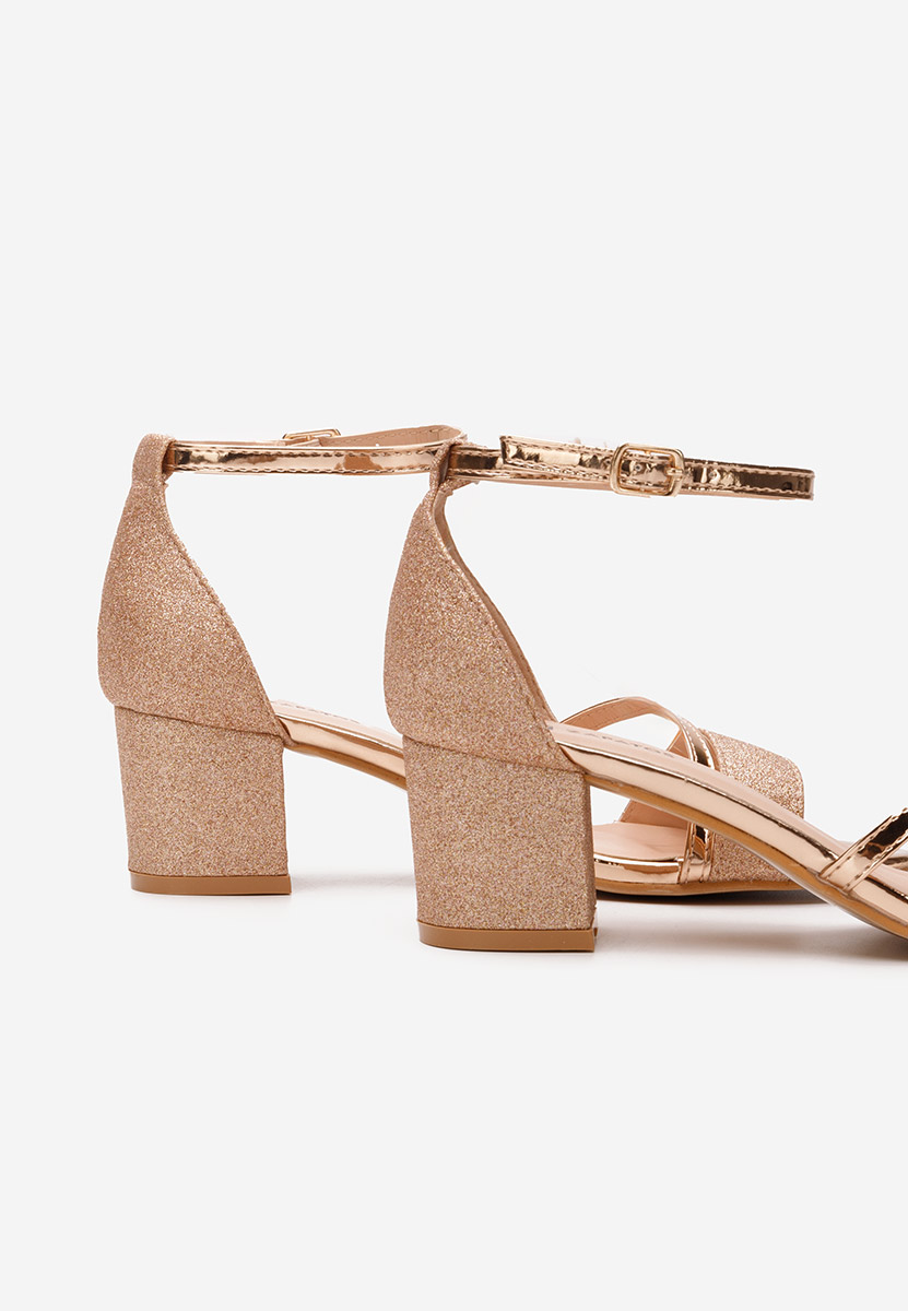 Malena v4 pezsgő színű elegáns női szandál