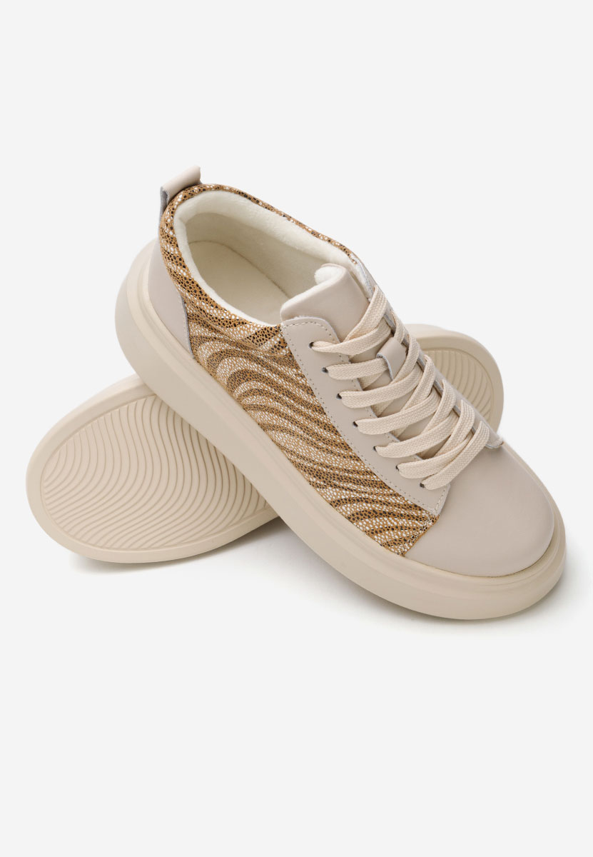 Sherice bézs telitalpú platform sneaker