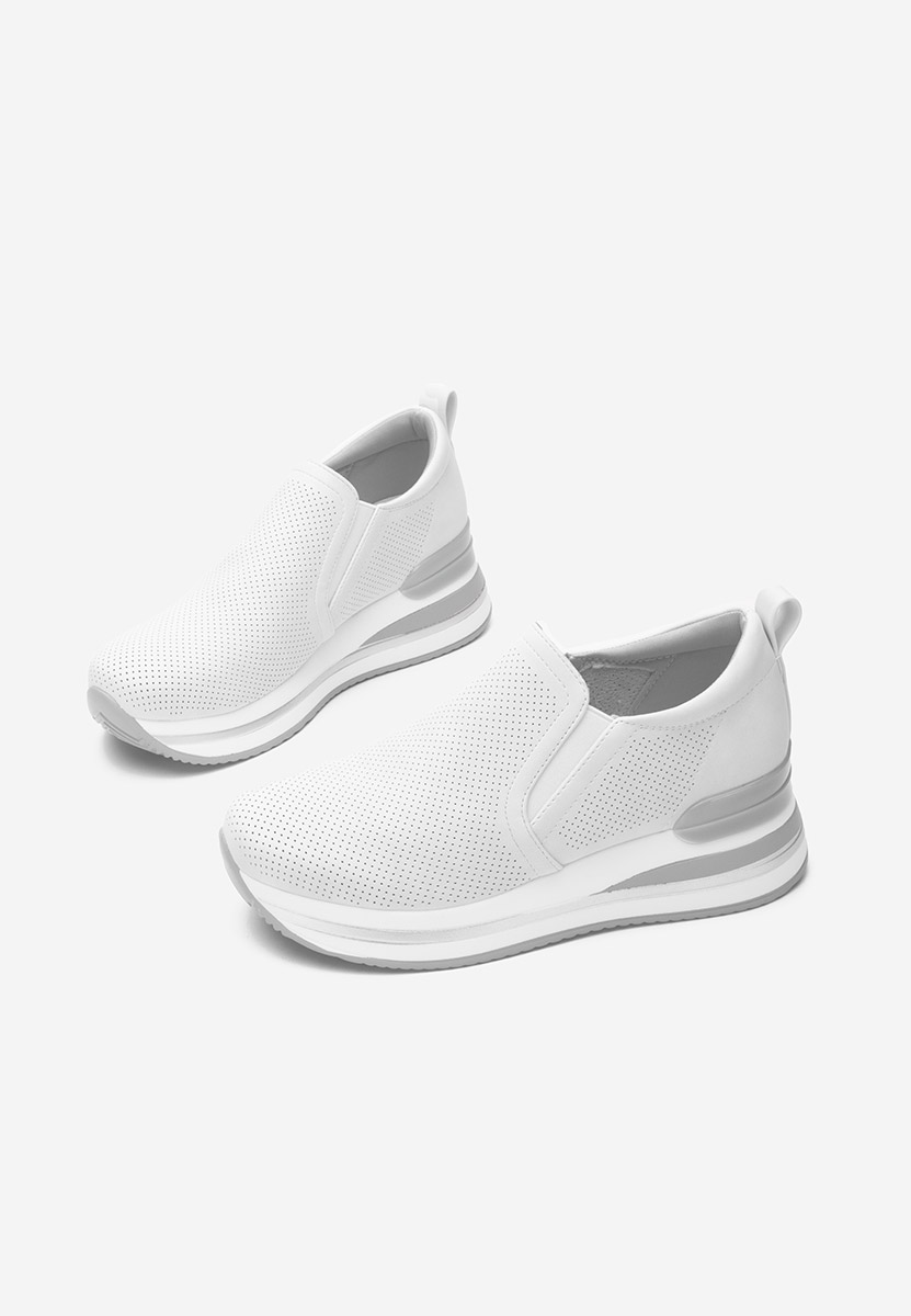 Reba fehér platform sneaker cipő 
