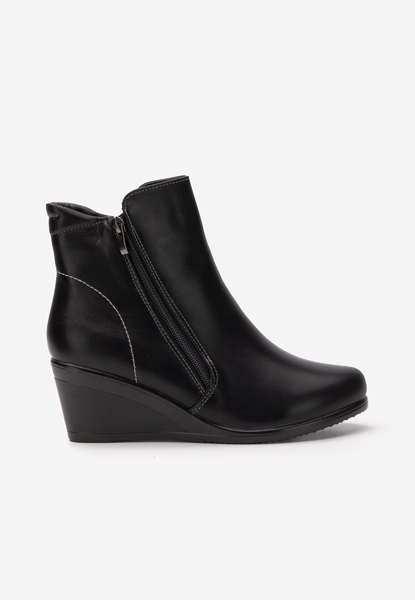 Armandina fekete platform bokacsizma