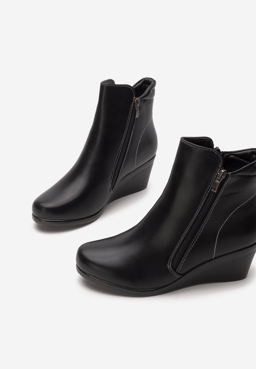 Armandina fekete platform bokacsizma