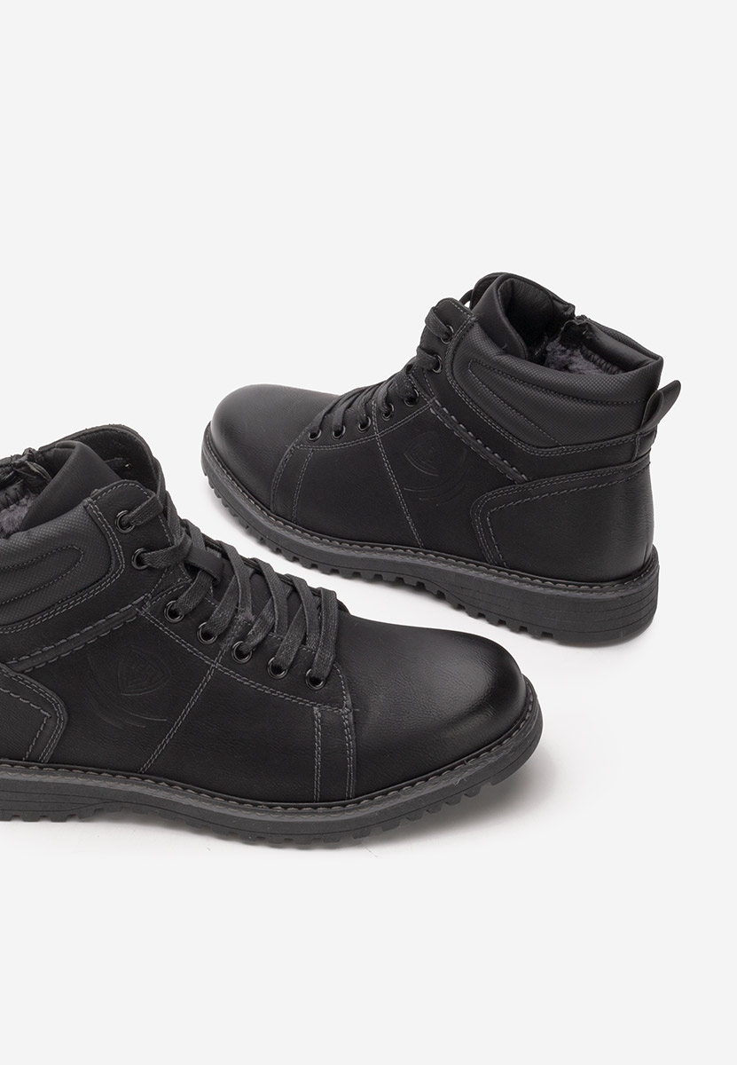 Ploppo fekete férfi bokacsizma