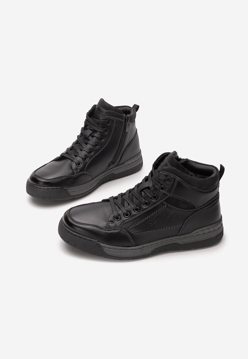 Santos fekete férfi bokacsizma