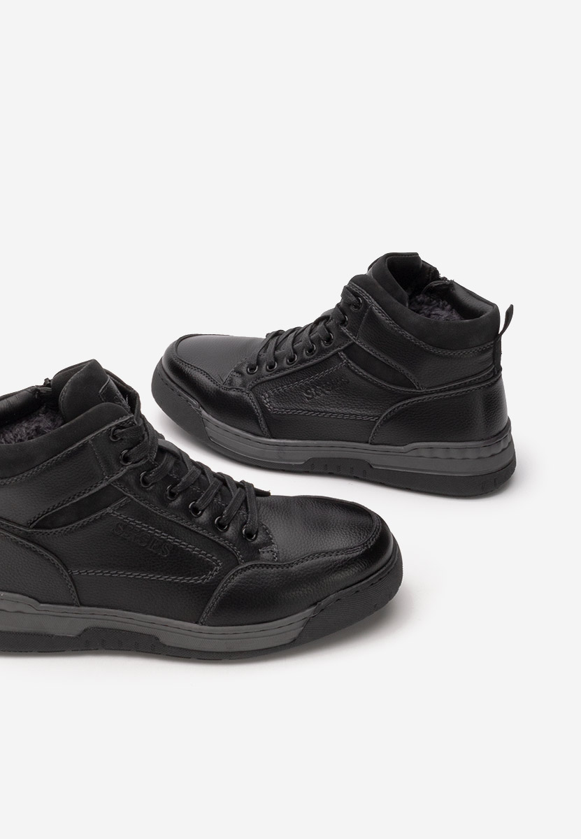 Santos fekete férfi bokacsizma